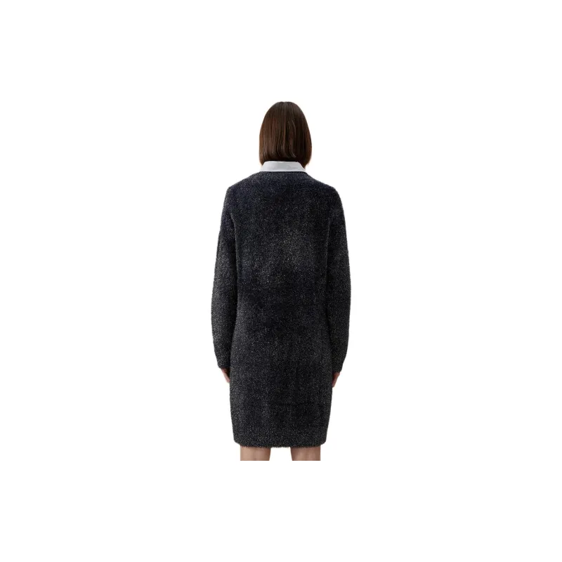 DKNY Long Sleeved Dress Women's Navy Blue-2