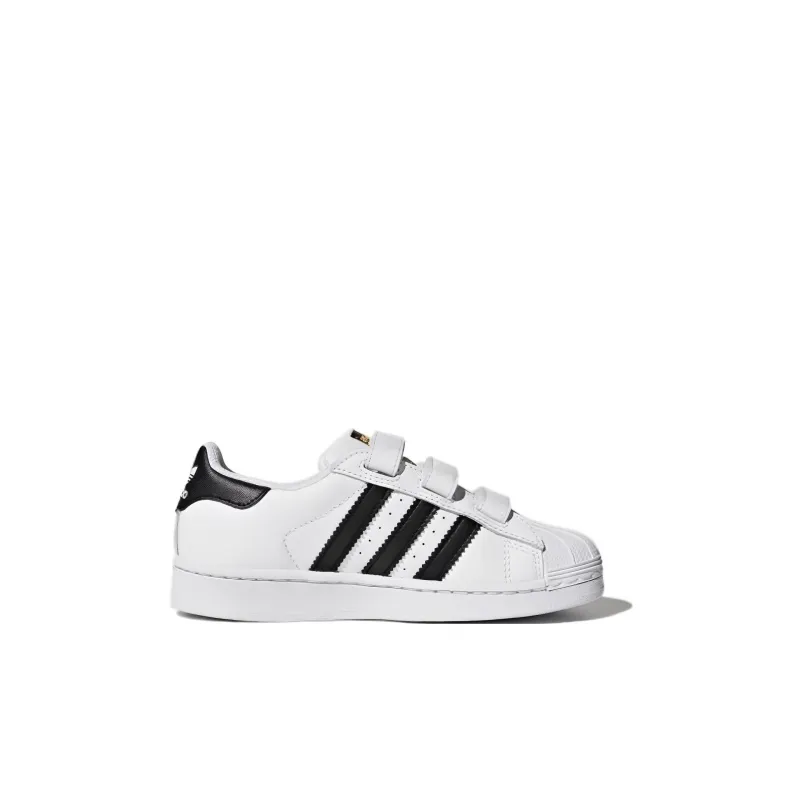 Adidas Originals Superstar Foundation Balance Low-Top Kids' Skateboarding Shoes White Children Aged 3-7 Years Old-1