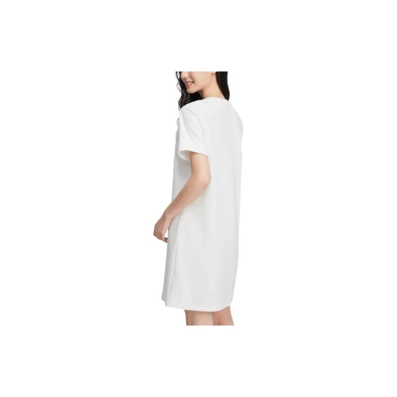 Skechers SS24 Short Sleeved Dress Women's Marshmallow White-2