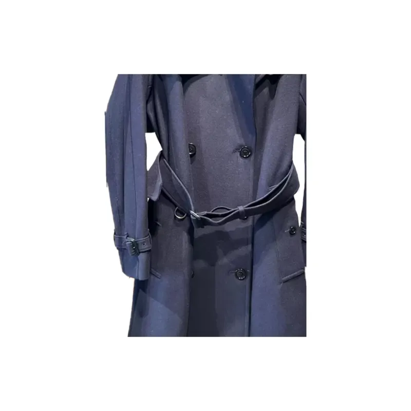Burberry Trench Coat Women's Blue-3