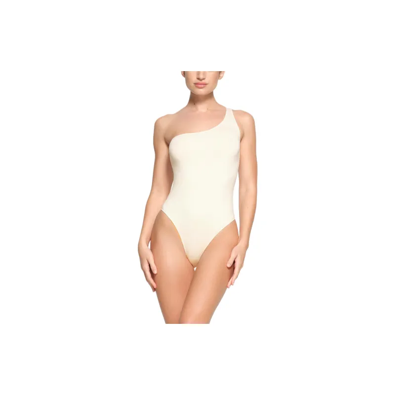 SKIMS ESSENTIAL ONE SHOULDER BODYSUIT Bodysuits Women's ECRU/Natural-2