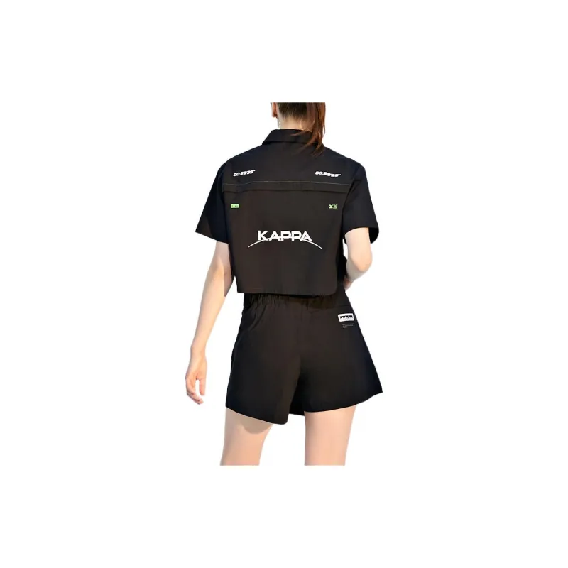 Kappa Crop Tops Women's Black-3