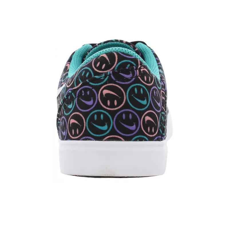 Nike SB Check Canvas Low Top Kids' Skateboarding Shoes Black Purple Teenagers-4