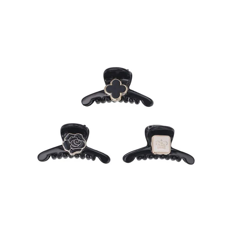 Yiru Acrylic Three Piece Set Claw Clip Hair Clip Women's-0
