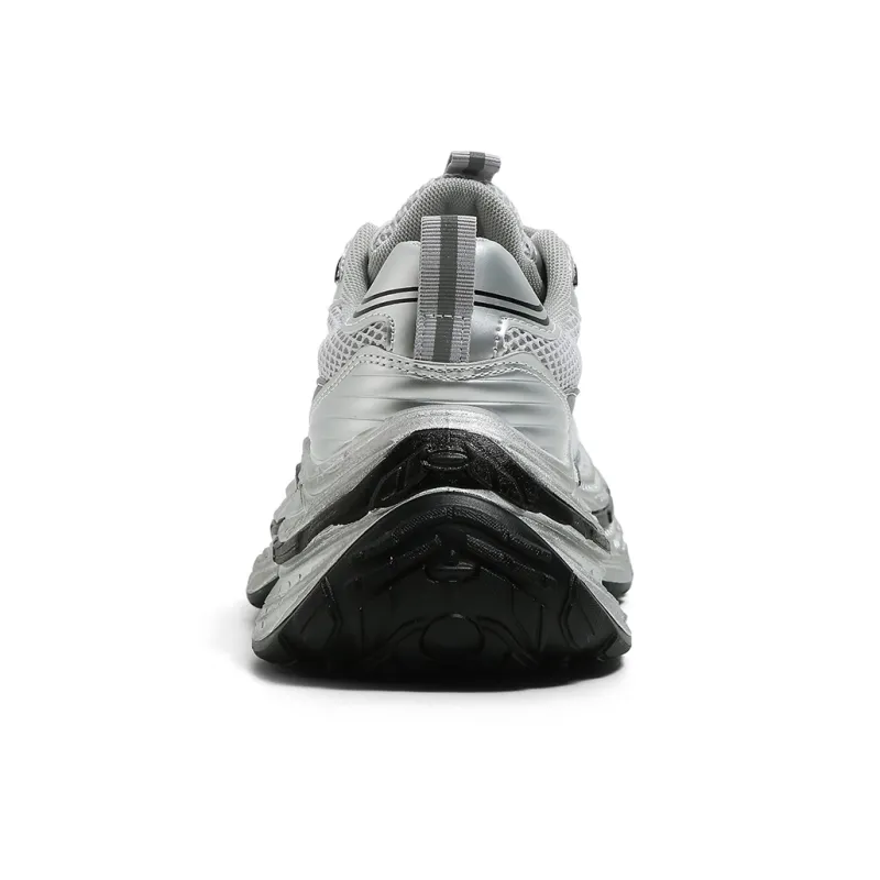 HUANQIU Height Increasing Wear Resistant Slip Resistant Low Top Chunky Sneakers Women's-5