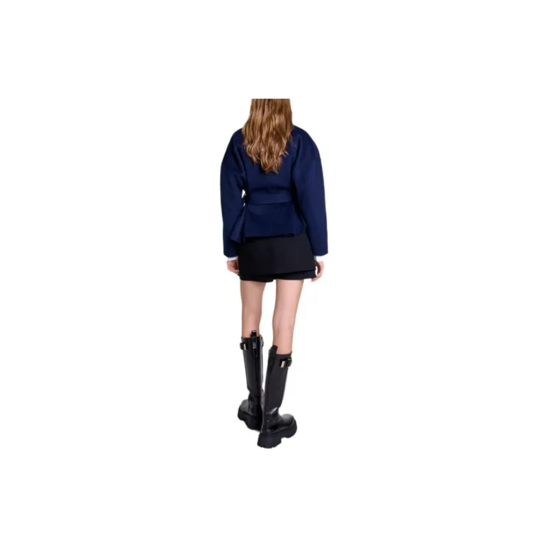 Maje Belted Wool Coat-2