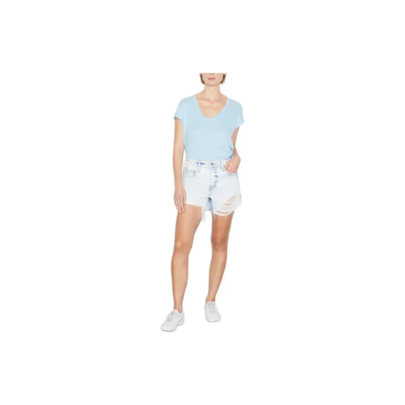 FRAME Denim Shorts Women's Light Blue-1