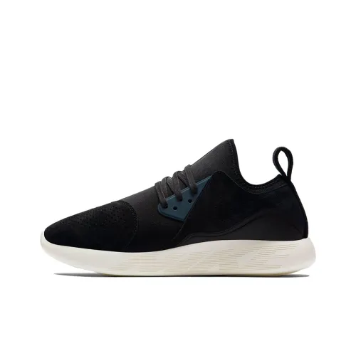 Nike LunarCharge Everyday Comfort Abrasion Resistant Mid Top Kids Lifestyle Shoes Black White Teenagers