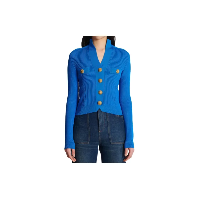 BALMAIN Sweaters Women's Blue-1