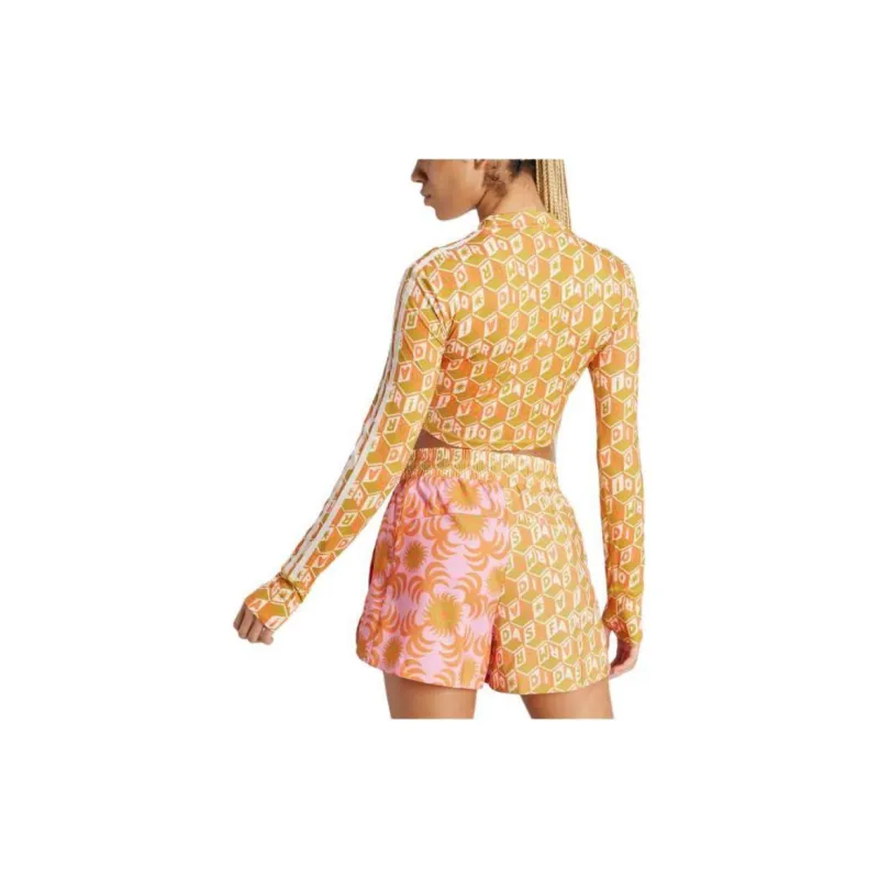 Adidas Free Shipping With AdiClub Adidas X Farm Rio Crop Long Sleeve Shirt-2