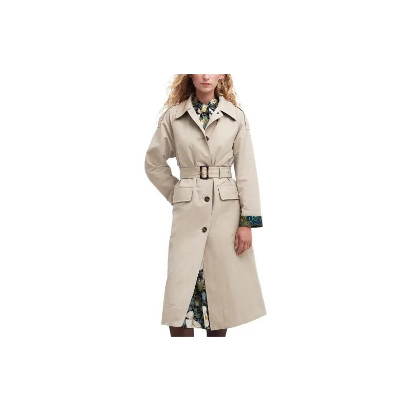 BARBOUR Showerproof Trench Coat Trench Coat Women's Light Yellow Umber-1
