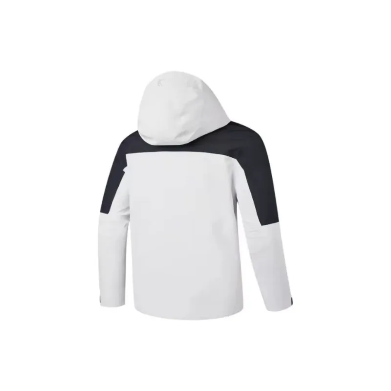 Jordan Waterproof And Windproof Windbreaker Jacket Unisex White+Black-2