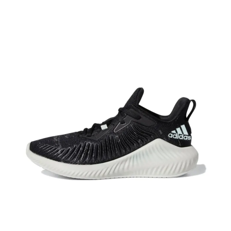 Adidas AlphaBounce Low Top Kids' Running Shoes Black Teenagers-0