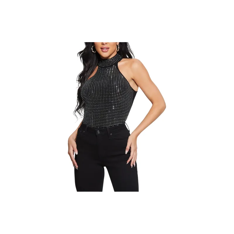 GUESS Tank Tops Women's Black-1