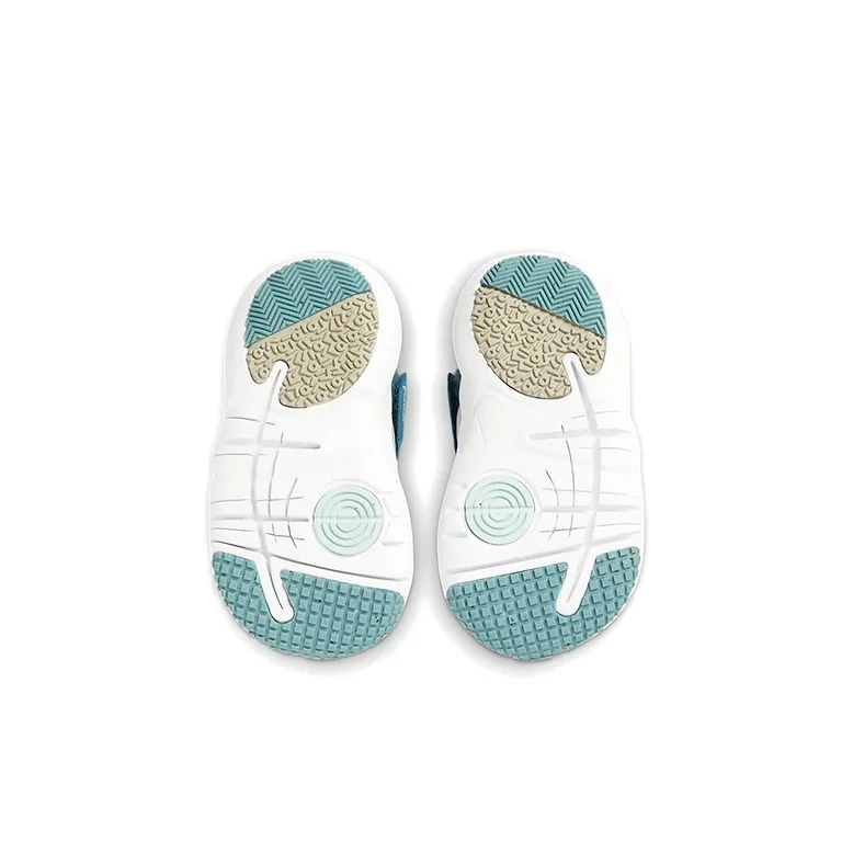 Nike Flex Advance Abrasion Resistant Low Top Toddler Shoes Beige White Blue Infant And Toddler-4