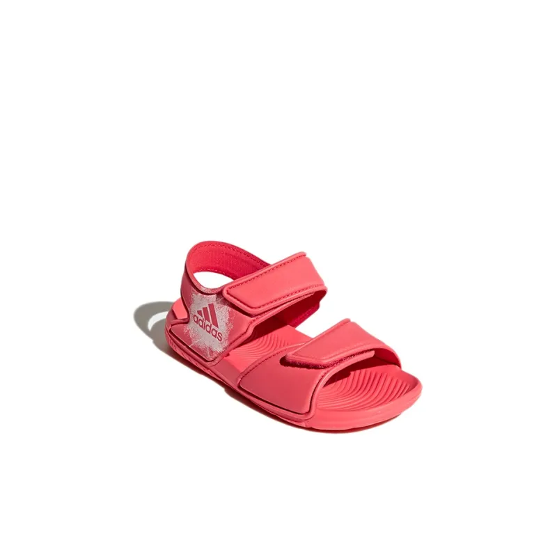 Adidas Altaswim I Slip Resistant And Breathable Low Top Toddler Shoes Rose Red Infant And Toddler-2