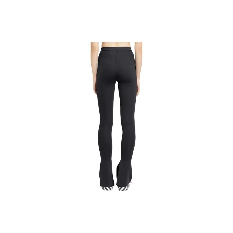 OFF WHITE Flared High Waist Leggings Black-2