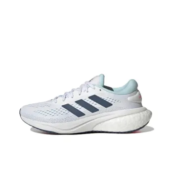 Adidas Supernova 2 J Abrasion Resistant Breathable Low Top Running Shoes White Blue Teenagers