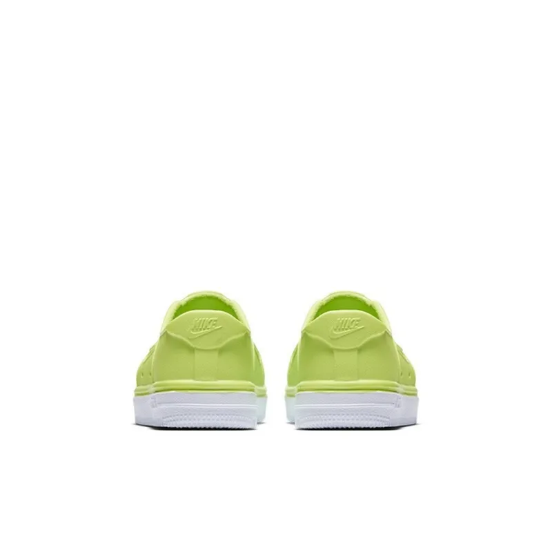 Nike Air Force 1 Lightweight And Breathable Low Top Skateboard Shoes Neon Green Infant And Toddler-4