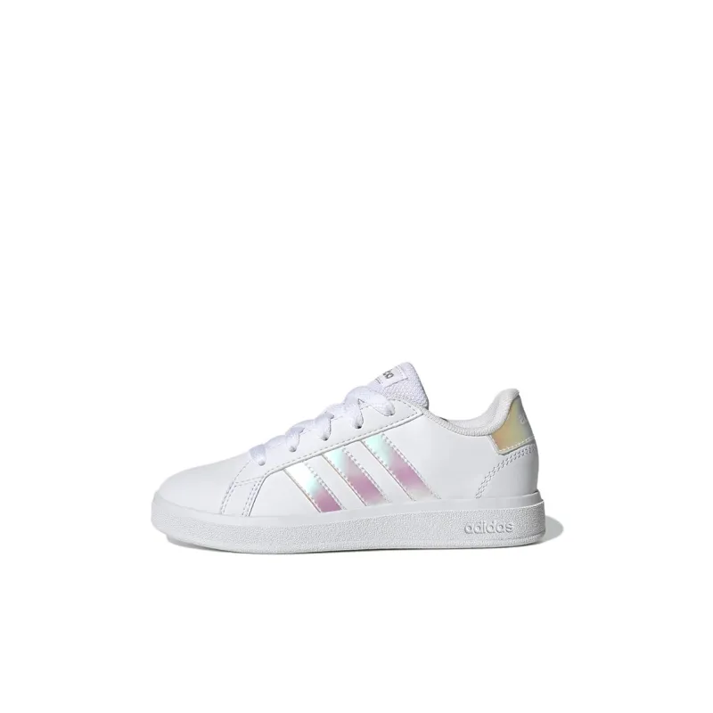 Adidas Grand Court 2.0 Big Kid 'White Iridescent'-0