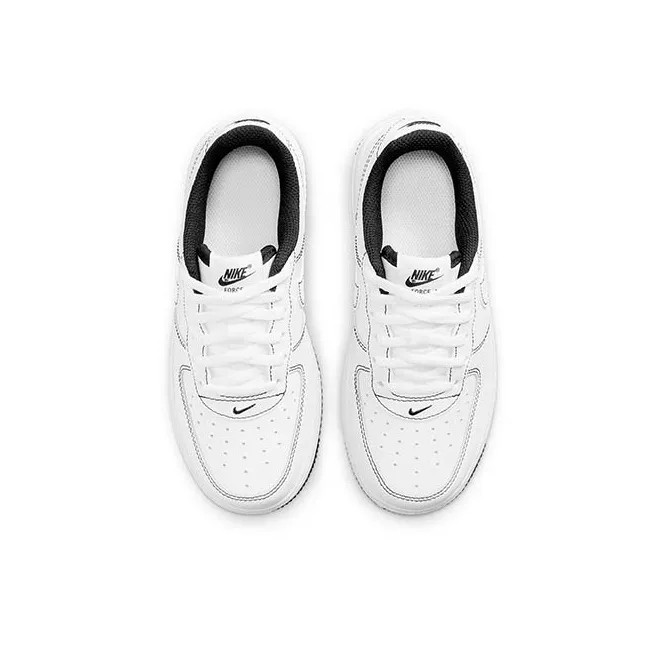 Nike Air Force 1 Low White Black Contrast Stitch PS-3