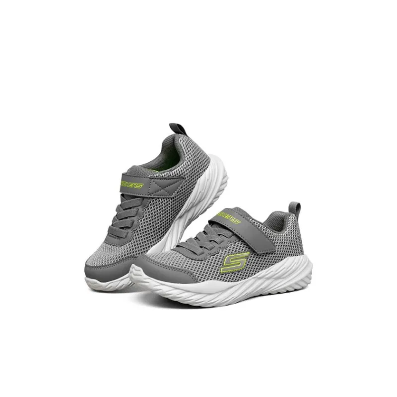 Skechers Abrasion Resistant Slip Resistant Casual Shoes Gray Kids'-2