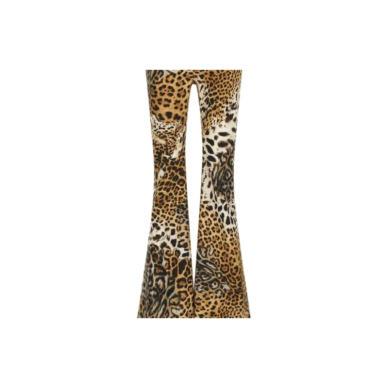 Roberto Cavalli Leopard print Flared Trousers-5