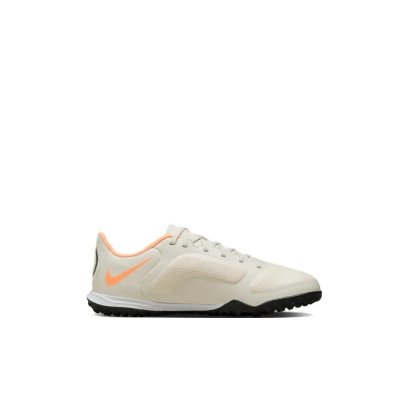 Nike Tiempo Legend 9 Academy TF Anti Slip Wear Resistant Low Top Kids' Soccer Shoes Gray Yellow Kids'-1