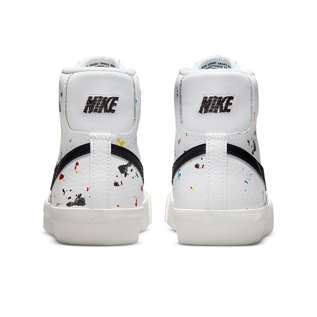 Nike Blazer Mid 77 Paint Splatter Shoes Sneakers DJ2618-100 Sz online 5Y