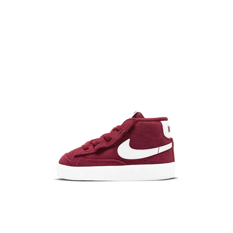 Nike Blazer 77 Suede Mid Top Toddler Shoes Red White Infant And Toddler-0