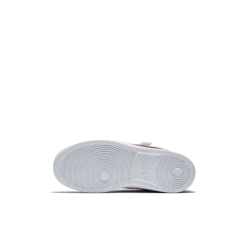 Nike Court Borough Abrasion Resistant Low Top Kids' Skateboarding Shoes White Pink Children Aged 3 7 Years Old-3