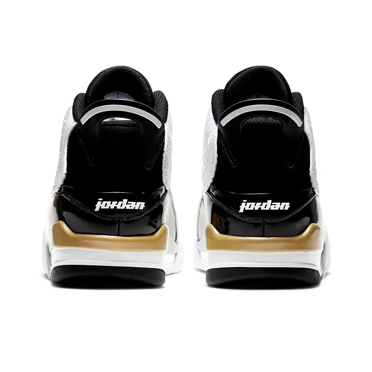 Jordan Dub Zero Black Metallic Gold White GS-4