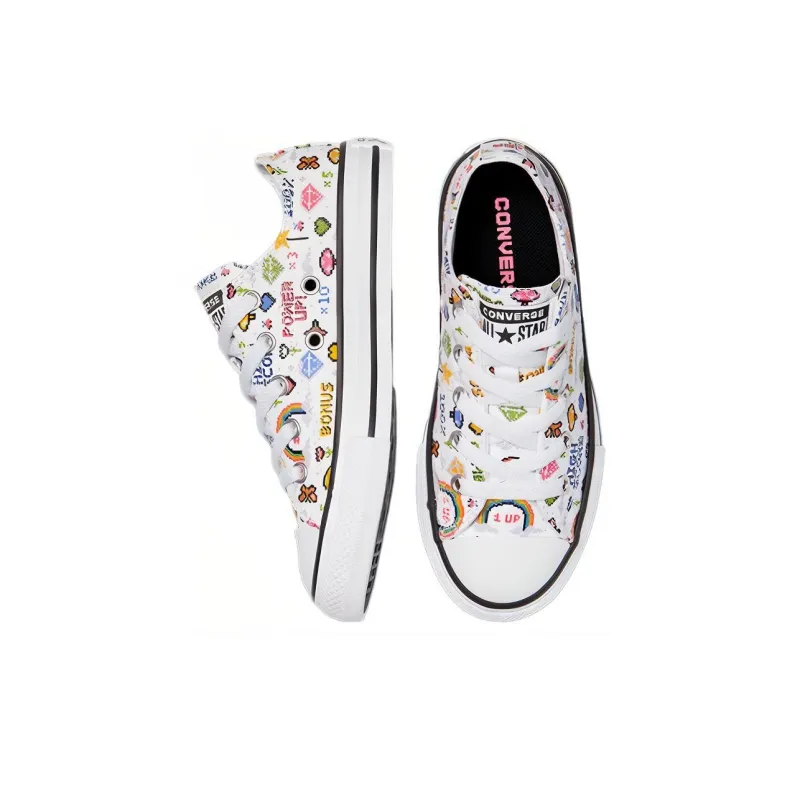 Converse Chuck Taylor All Star Abrasion Resistant Low Top Kids' Skateboarding Shoes White Kids'-3