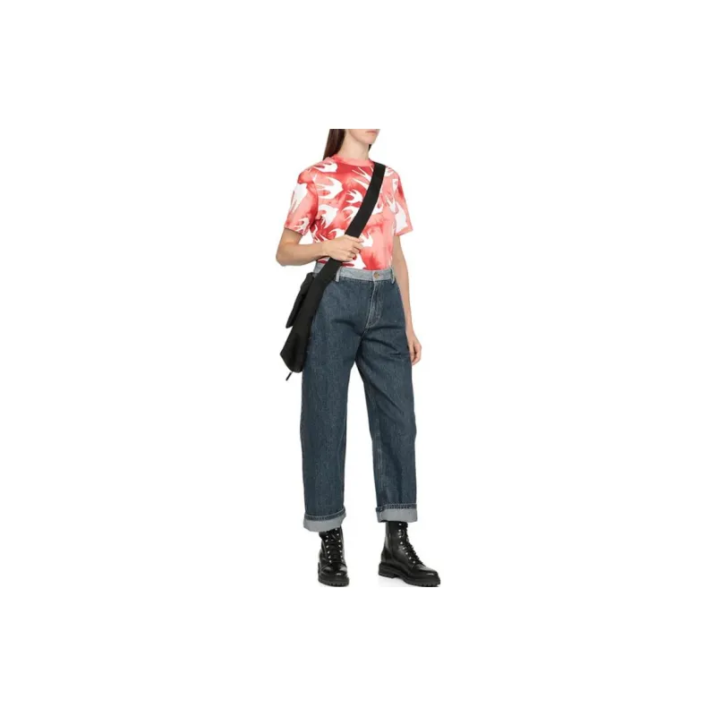 Alexander McQueen T Shirts Women's Red-3