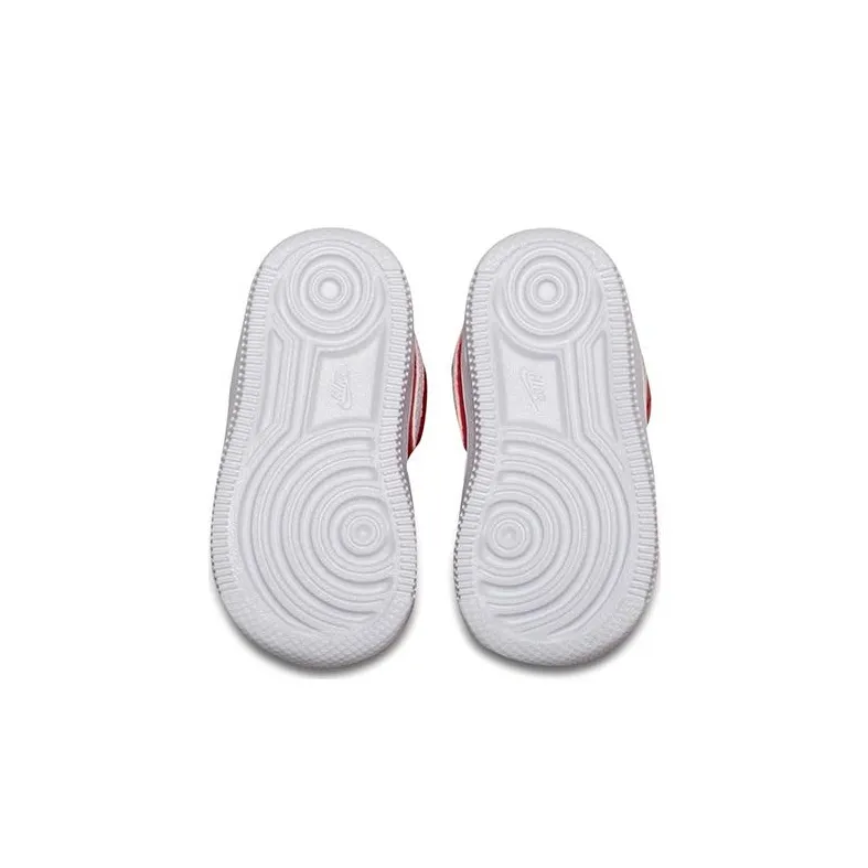 Nike Air Force 1 18 Low Top Skateboard Shoes Red White Infant And Toddler-5