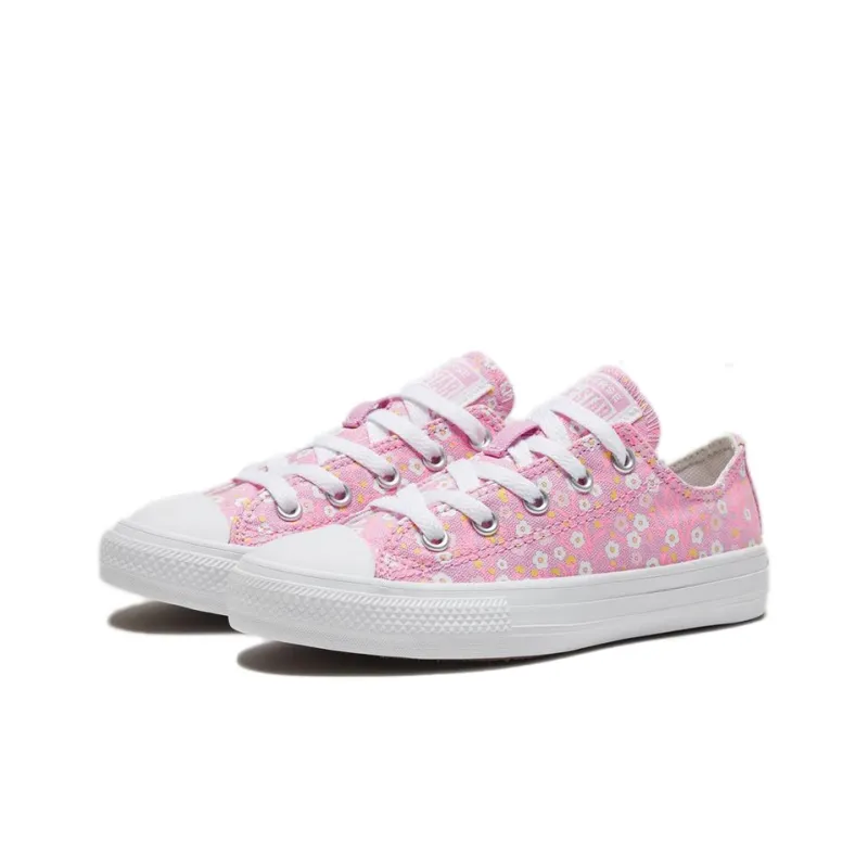 Converse Chuck Taylor All Star Non slip Lightweight Low Top Kids Canvas Shoes Pink Teenagers-2
