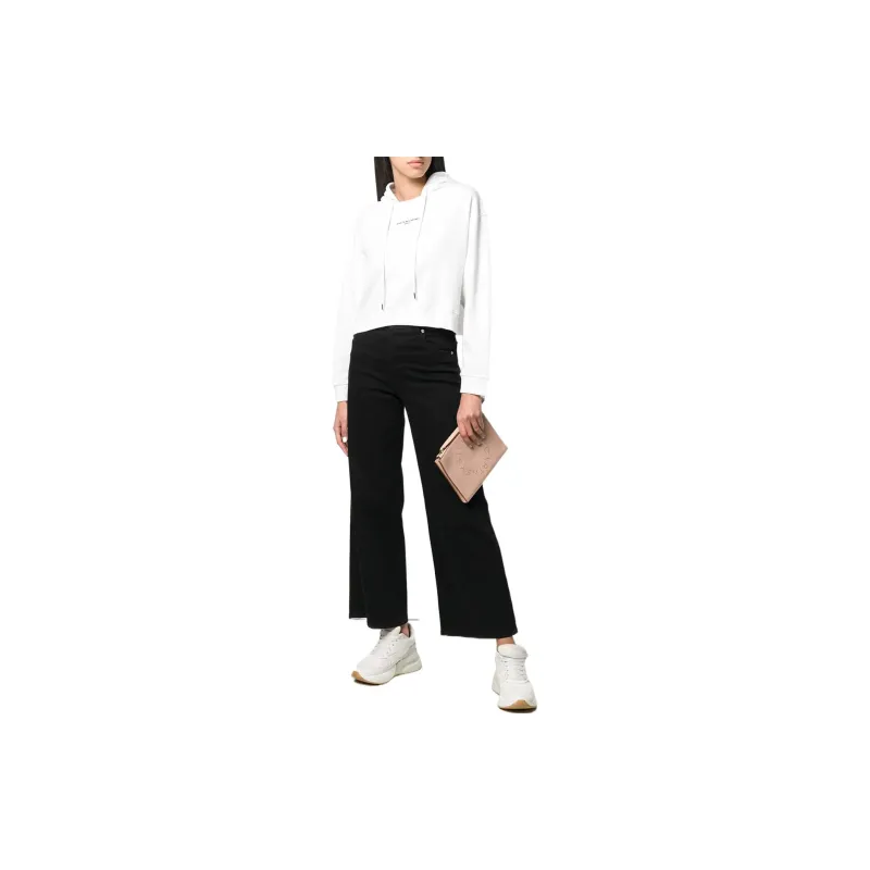 Stella McCartney Cropped Logo Print Hoodie-1