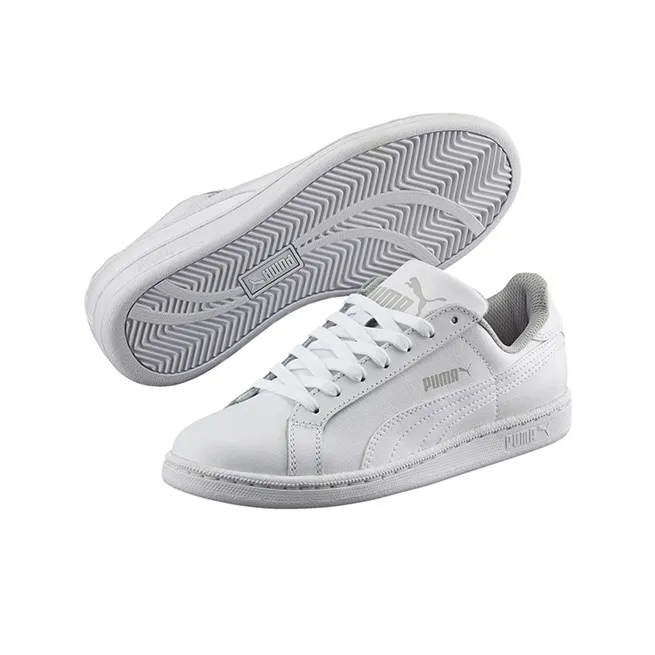 PUMA Smash Series Low Top Skateboard Shoes White Teenagers-2