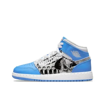 Jordan 1 Mid Sneaker School Game Winner GS