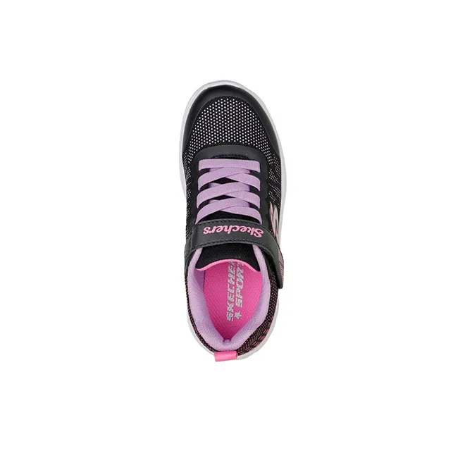 Skechers Skechers Girls Dreamy Dancer Slip-Resistant Cushioning Wear-Resistant Sports Casual Shoes Black Pink Teenagers-3