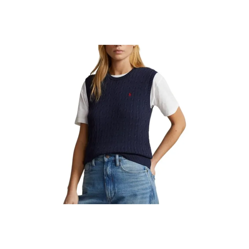 Polo Ralph Lauren SS24 Tank Top Women's Hunter Dark Blue-2