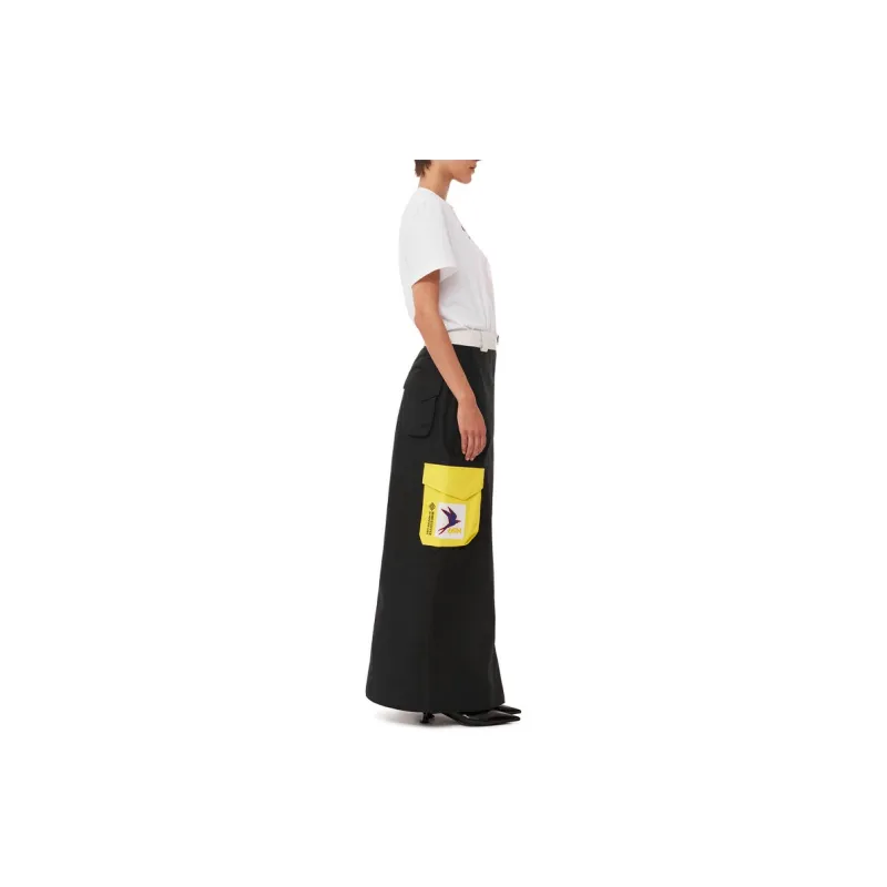 66°north X GANNI X 66°NORTH Casual Long Skirts Women's Black-4