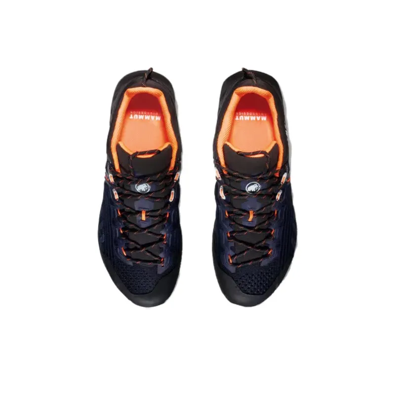 MAMMUT Alnasca 3 Anti Slip Wear Resistant Low Top Hiking Shoes Women's Black Blue-2