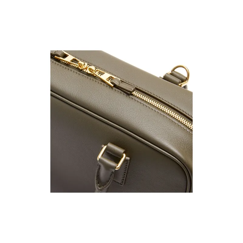 LOEWE Amazona Cow Leather Shoulder Bag, Crossbody Bag, Handbag Regular Women's Dark Khaki Green-8