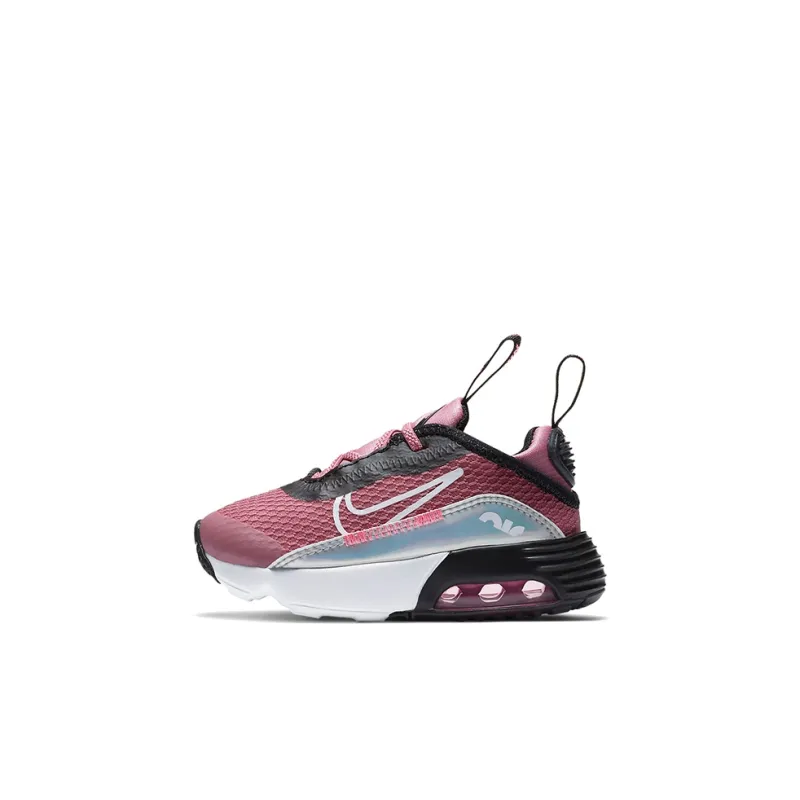 Nike Air Max 2090 Breathable Low Top Running Shoes Black Pink Infant And Toddler-0