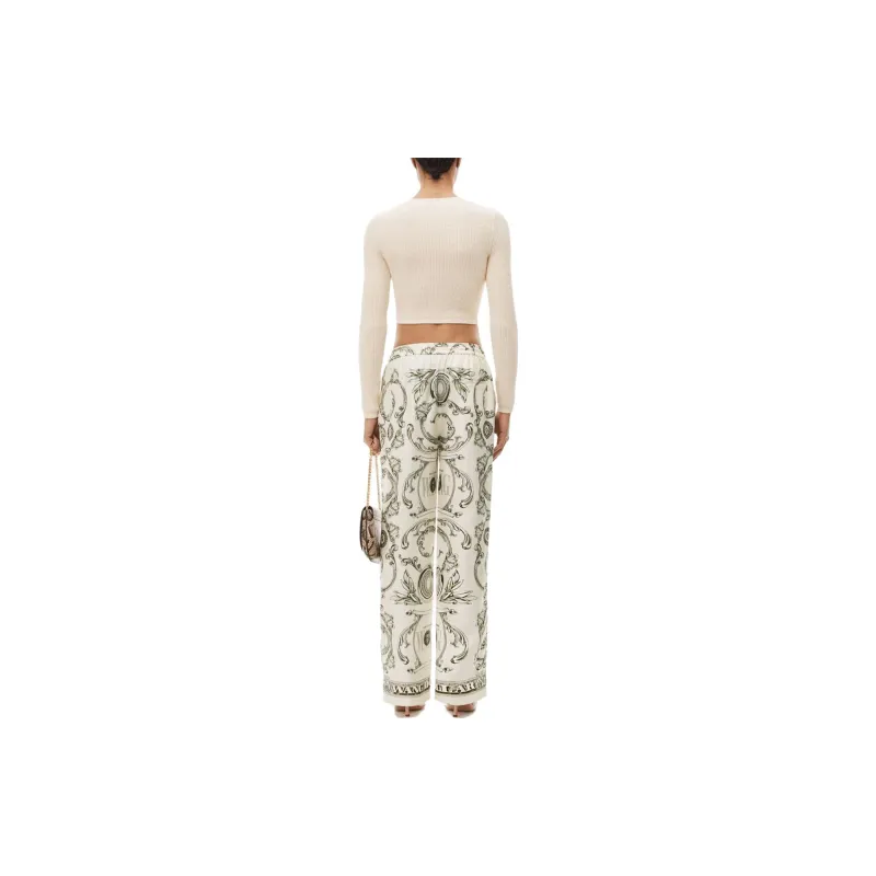 Alexander Wang Patterned jacquard Palazzo Pants-2
