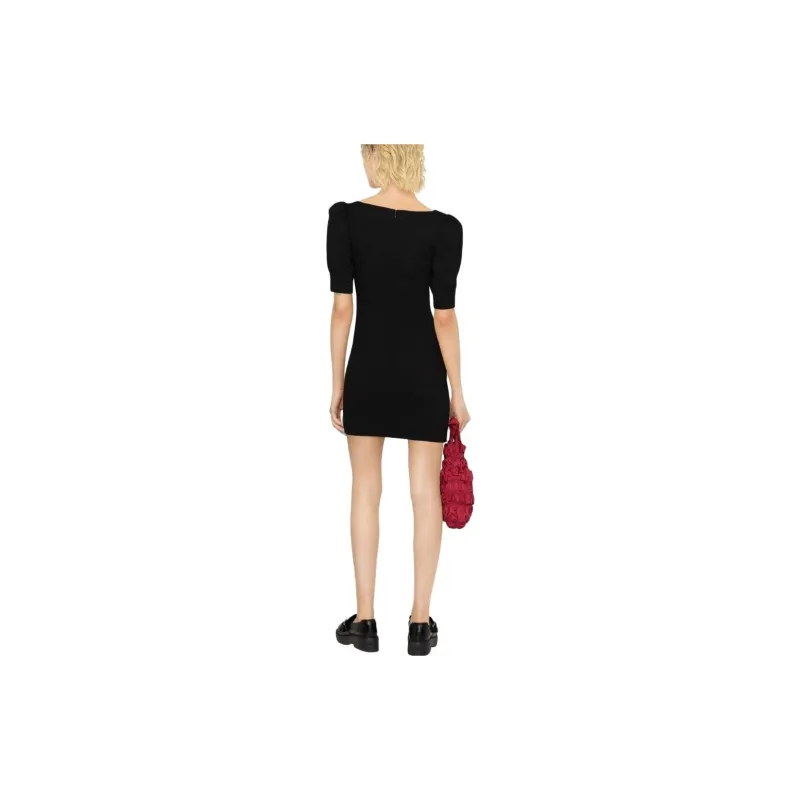 Alessandra Rich Lace Detailed Mini Dress-2