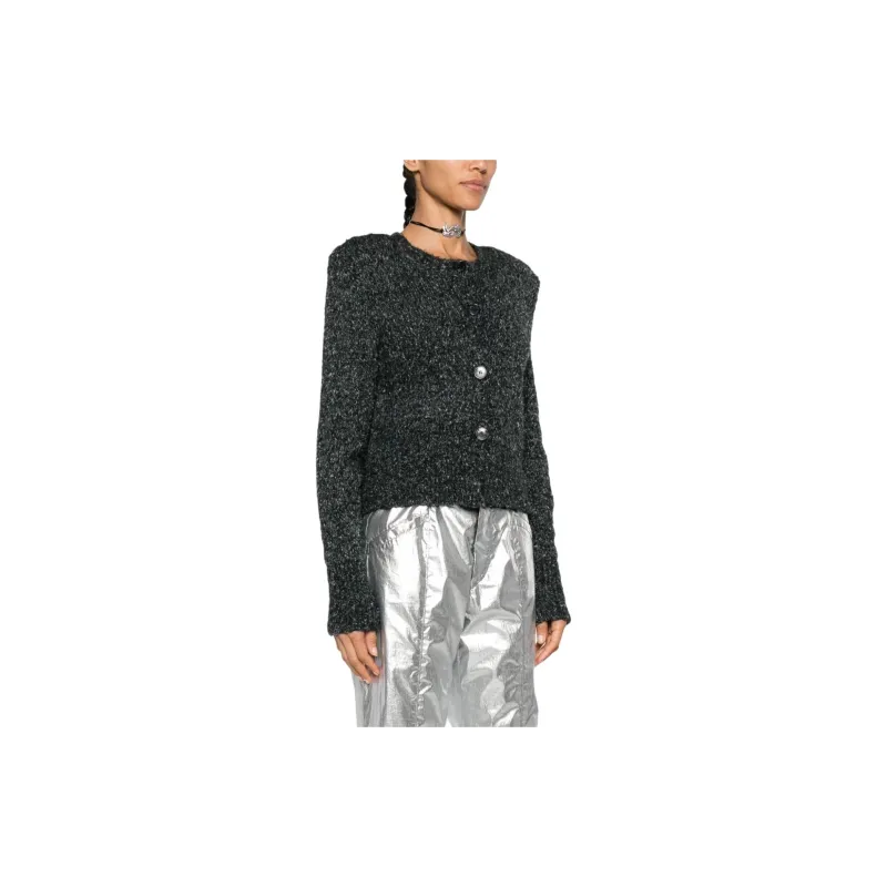 ISABEL MARANT Crewneck Button Up Jumper-3