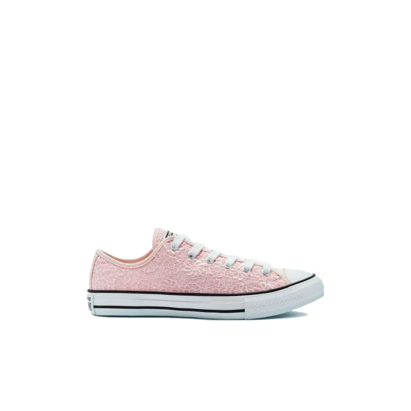 Converse Chuck Taylor All Star Slip-Resistant Low-Top Kids Canvas Shoes Pink Children Aged 3-7 Years Old-1