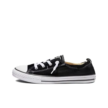 Converse Chuck Taylor All Star Shoreline Slip Low Top Kids Canvas Shoes Black White Teenagers
